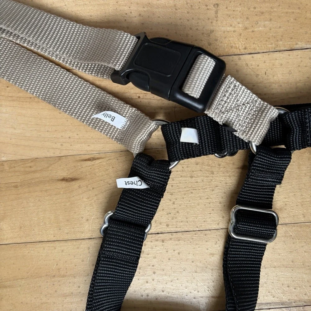PetSafe Easy Walk Dog Harness Size: Med/ Large‎ Fawn / Black No Pull Harness